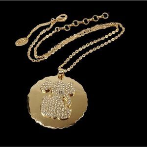 Amrita Singh Ganesh Austrian Crystal Gold Necklace